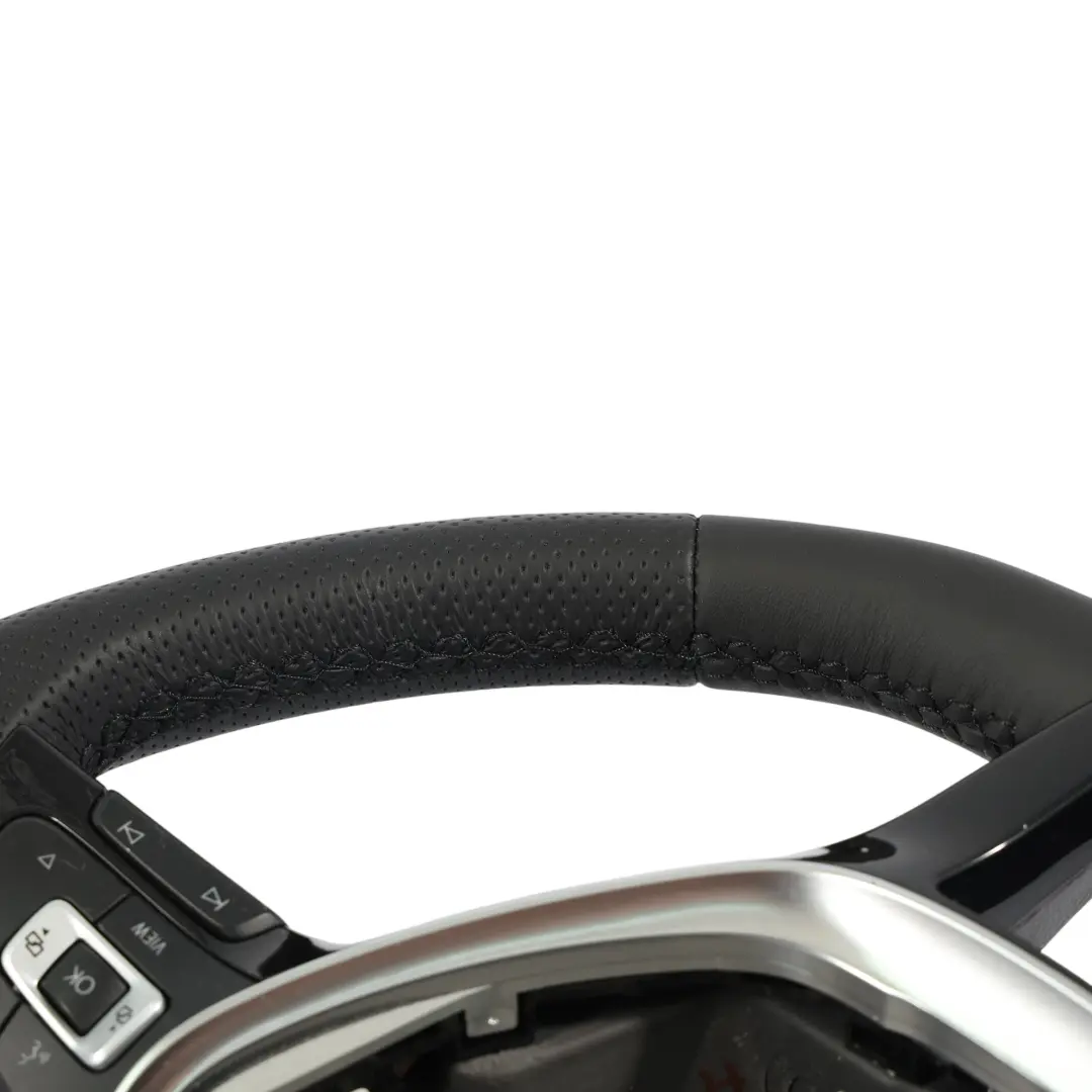 VW Volkswagen Golf MK7 Volante NUEVO Cuero Negro Fondo Plano - SKU 5G0419091BG-1 - Número de pieza 5G0419091BG