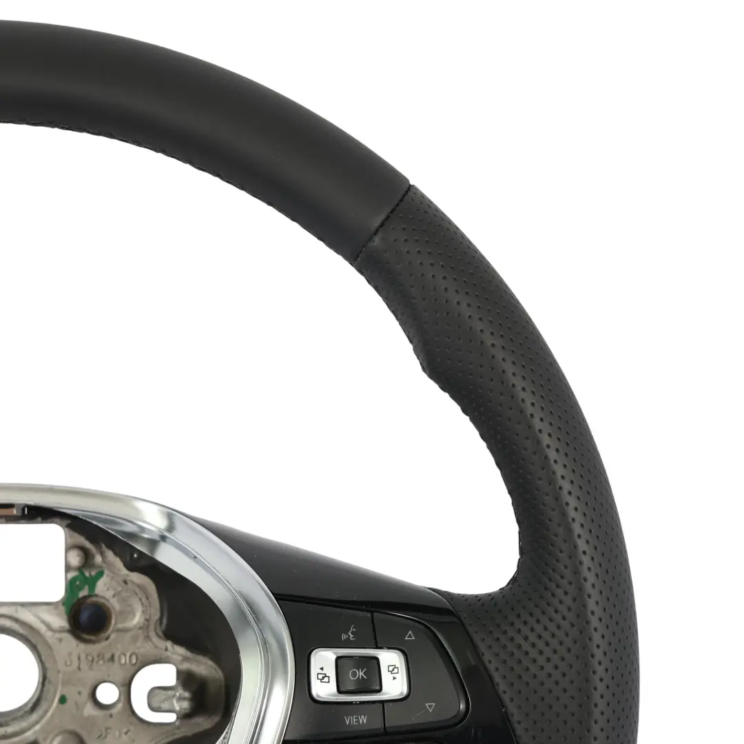 VW Volant Volkswagen Golf MK7 NEUF Cuir Noir Fond Plat - SKU 5G0419091BG-1 - Numéro de pièce 5G0419091BG