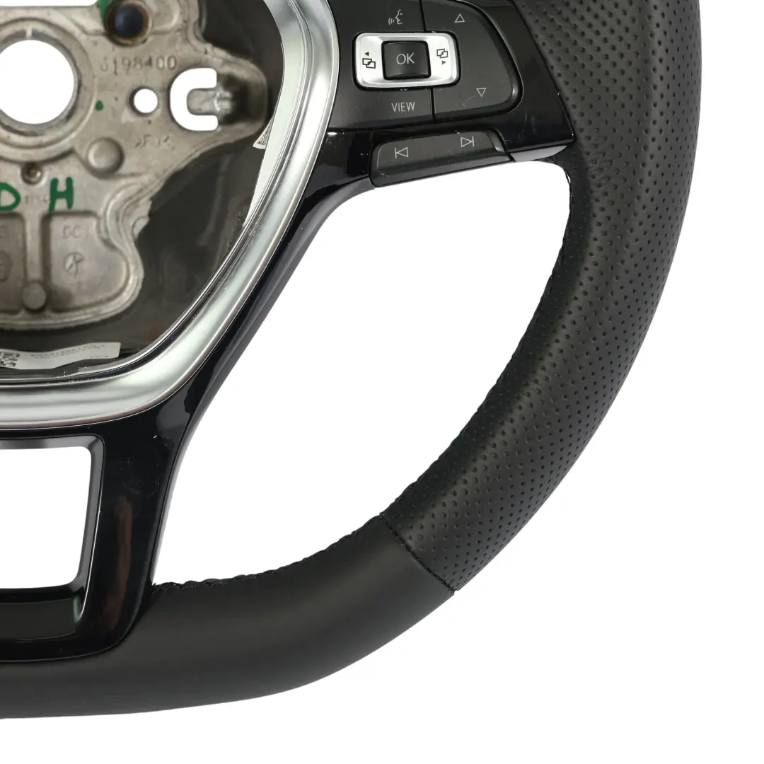 VW Volant Volkswagen Golf MK7 NEUF Cuir Noir Fond Plat - SKU 5G0419091BG-1 - Numéro de pièce 5G0419091BG