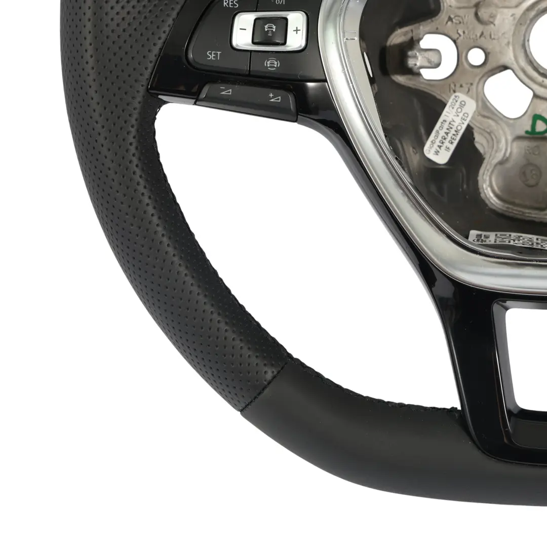 Steering Wheel NEW Black Leather Flat Bottom to VW Volkswagen Golf MK7 with Part number 5G0419091BG VW Volkswagen Golf MK7 Steering Wheel NEW Black Leather Flat Bottom - SKU 5G0419091BG-1 - Part number 5G0419091BG