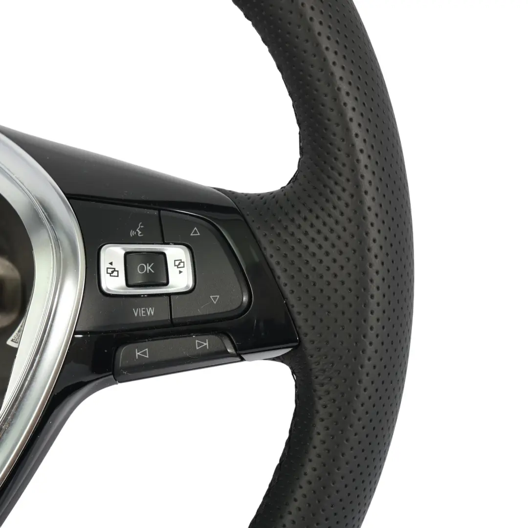 VW Volkswagen Golf MK7 Lenkrad NEU Schwarz Leder Flachboden - SKU 5G0419091BG-1 - Teilenummer 5G0419091BG