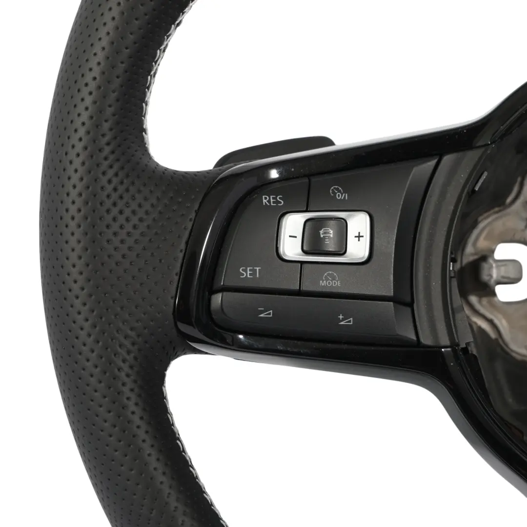 Steering Wheel NEW Black Leather Flat Bottom to Volkswagen Golf R MK7 with Part number 5G0419091JA Volkswagen Golf R MK7 Steering Wheel NEW Black Leather Flat Bottom - SKU 5G0419091JA-1 - Part number 5G0419091JA