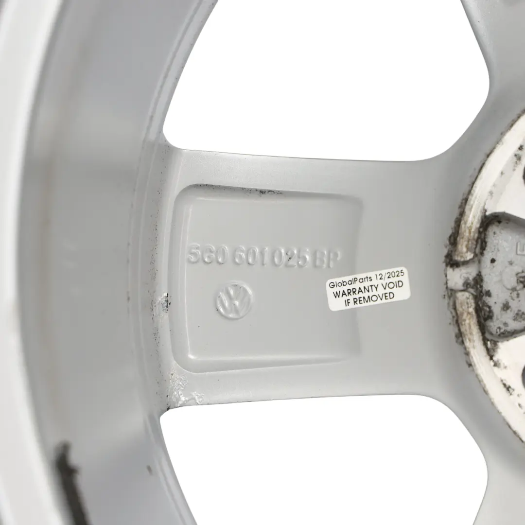 Volkswagen Golf Mk7 Wheel Rim Alloy Silver 16" 6.5J ET:46 Star Spoke - SKU 5G0601025BP-1 - Part number 5G0601025BP