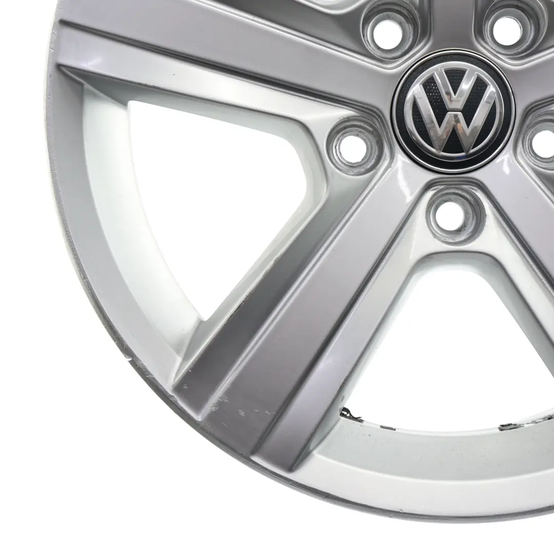 Rim Alloy Silver 16" 6.5J ET:46 Star Spoke to Volkswagen Golf Mk7 Wheel with Part number 5G0601025BP Volkswagen Golf Mk7 Wheel Rim Alloy Silver 16" 6.5J ET:46 Star Spoke - SKU 5G0601025BP-1 - Part number 5G0601025BP