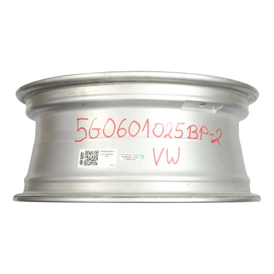 Alufelge Silber 16" 6.5J ET:46 Stern Speiche für Volkswagen Golf Mk7 mit Teilenummer 5G0601025BP Volkswagen Golf Mk7 Alufelge Silber 16" 6.5J ET:46 Stern Speiche - SKU 5G0601025BP-2 - Teilenummer 5G0601025BP