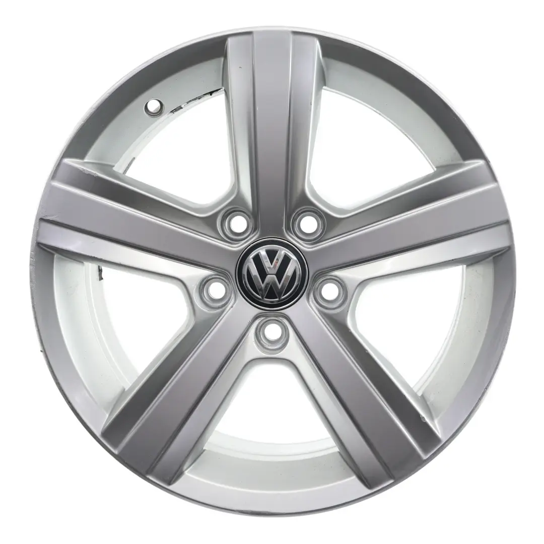 Rim Alloy Silver 16" 6.5J ET:46 Star Spoke to Volkswagen Golf Mk7 Wheel with Part number 5G0601025BP Volkswagen Golf Mk7 Wheel Rim Alloy Silver 16" 6.5J ET:46 Star Spoke - SKU 5G0601025BP-3 - Part number 5G0601025BP