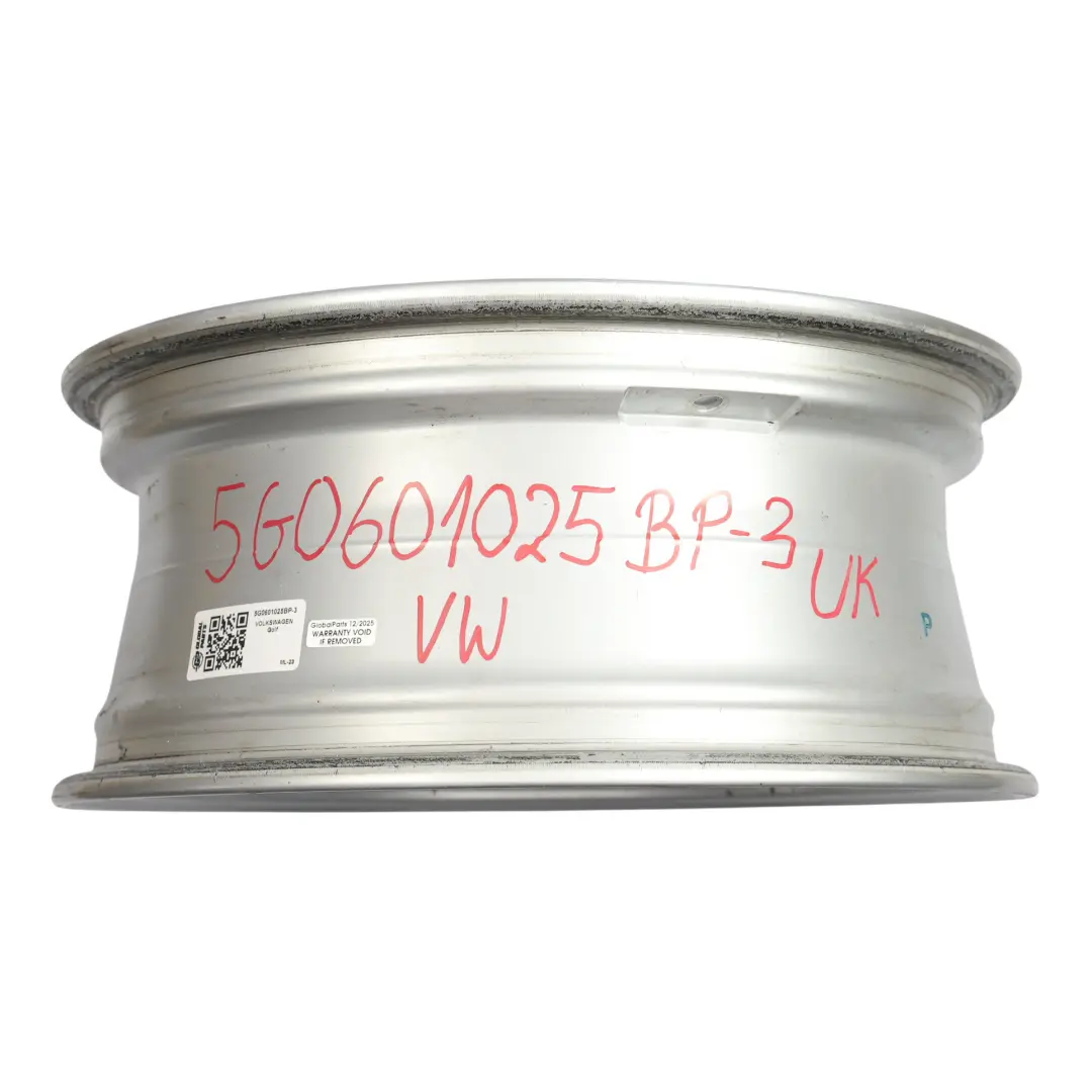 Rim Alloy Silver 16" 6.5J ET:46 Star Spoke to Volkswagen Golf Mk7 Wheel with Part number 5G0601025BP Volkswagen Golf Mk7 Wheel Rim Alloy Silver 16" 6.5J ET:46 Star Spoke - SKU 5G0601025BP-3 - Part number 5G0601025BP