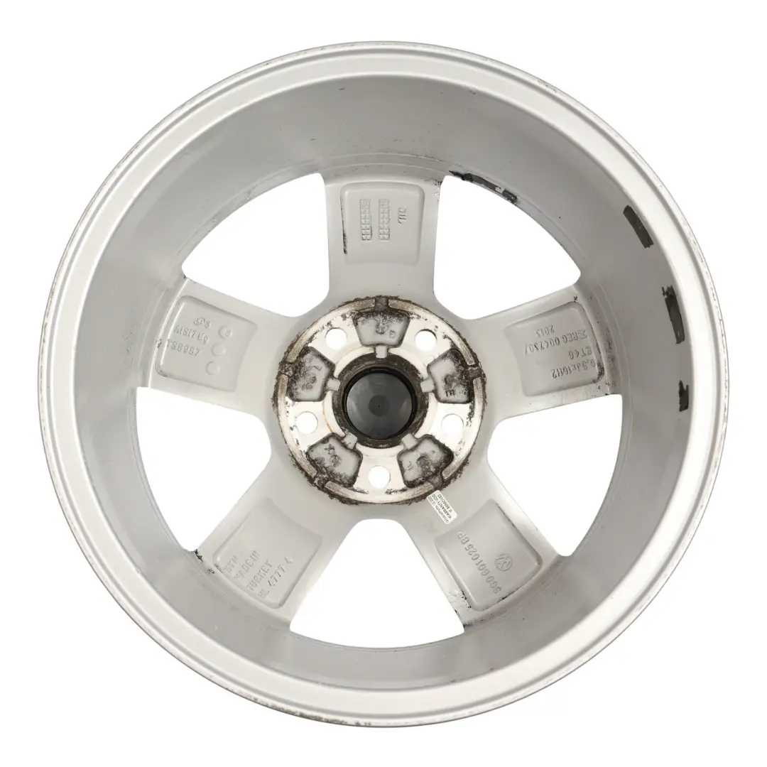 Volkswagen Golf Mk7 Wheel Rim Alloy Silver 16" 6.5J ET:46 Star Spoke - SKU 5G0601025BP-3 - Part number 5G0601025BP