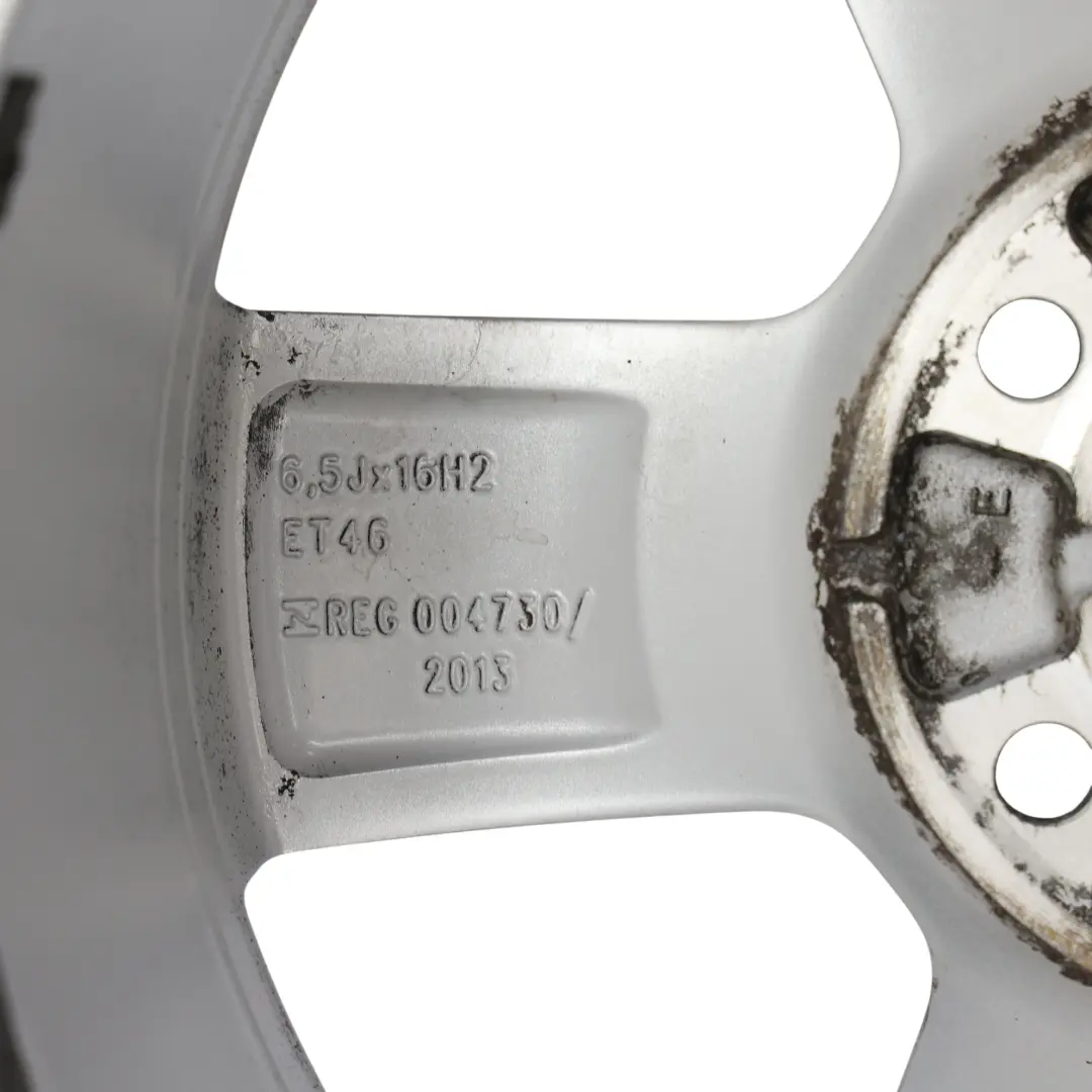 Rim Alloy Silver 16" 6.5J ET:46 Star Spoke to Volkswagen Golf Mk7 Wheel with Part number 5G0601025BP Volkswagen Golf Mk7 Wheel Rim Alloy Silver 16" 6.5J ET:46 Star Spoke - SKU 5G0601025BP-3 - Part number 5G0601025BP