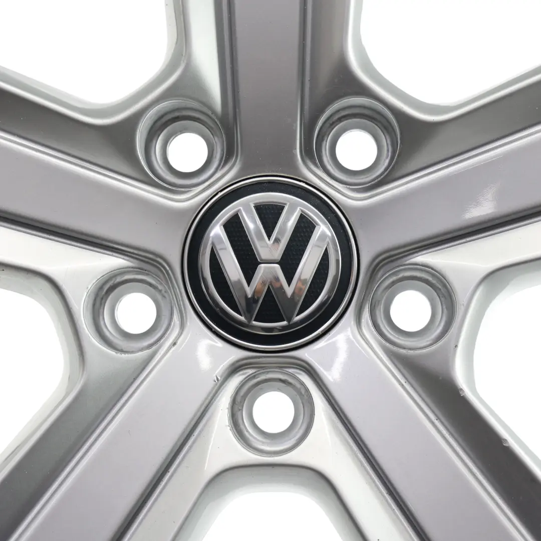 Rim Alloy Silver 16" 6.5J ET:46 Star Spoke to Volkswagen Golf Mk7 Wheel with Part number 5G0601025BP Volkswagen Golf Mk7 Wheel Rim Alloy Silver 16" 6.5J ET:46 Star Spoke - SKU 5G0601025BP-3 - Part number 5G0601025BP