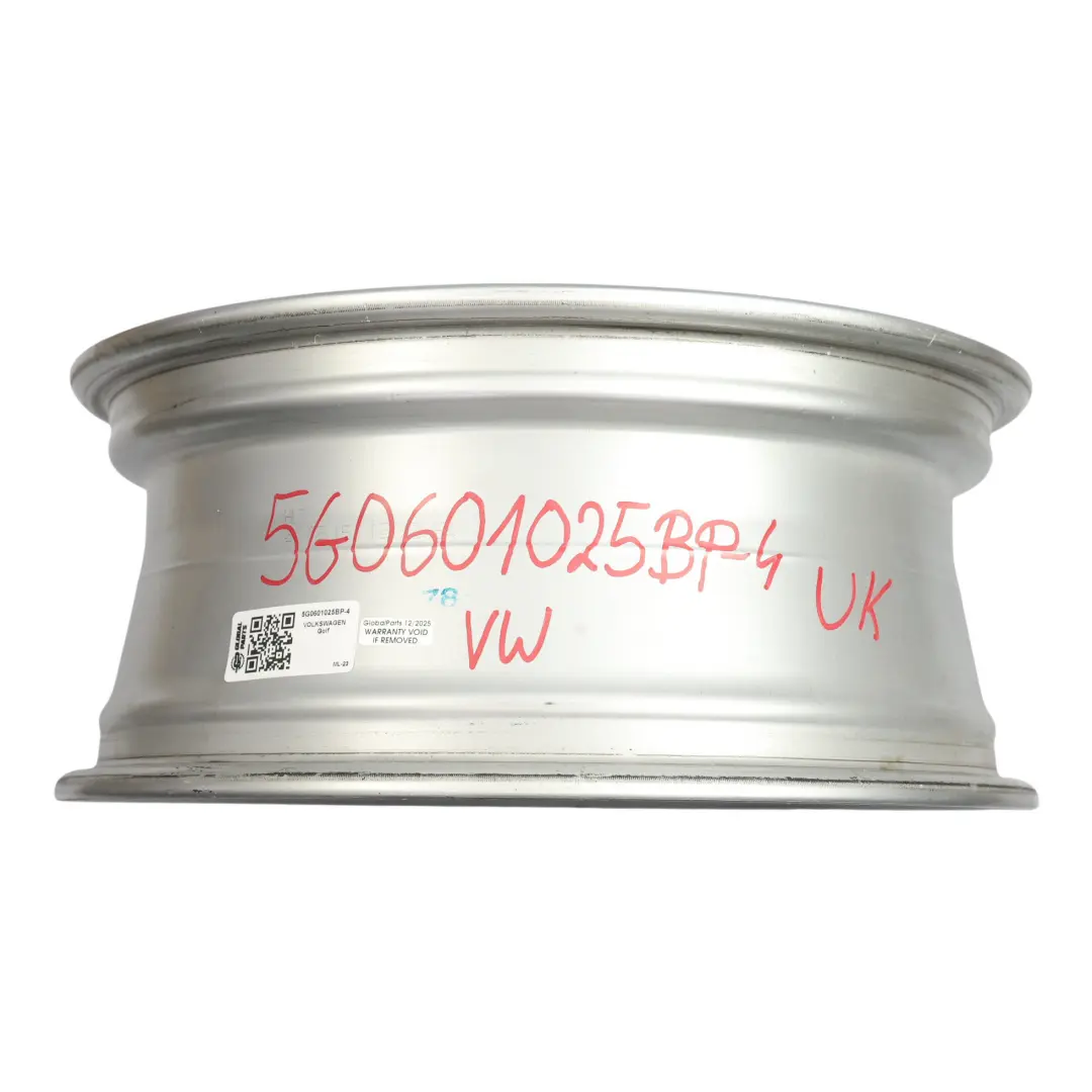 Volkswagen Golf Mk7 Wheel Rim Alloy Silver 16" 6.5J ET:46 Star Spoke - SKU 5G0601025BP-4 - Part number 5G0601025BP