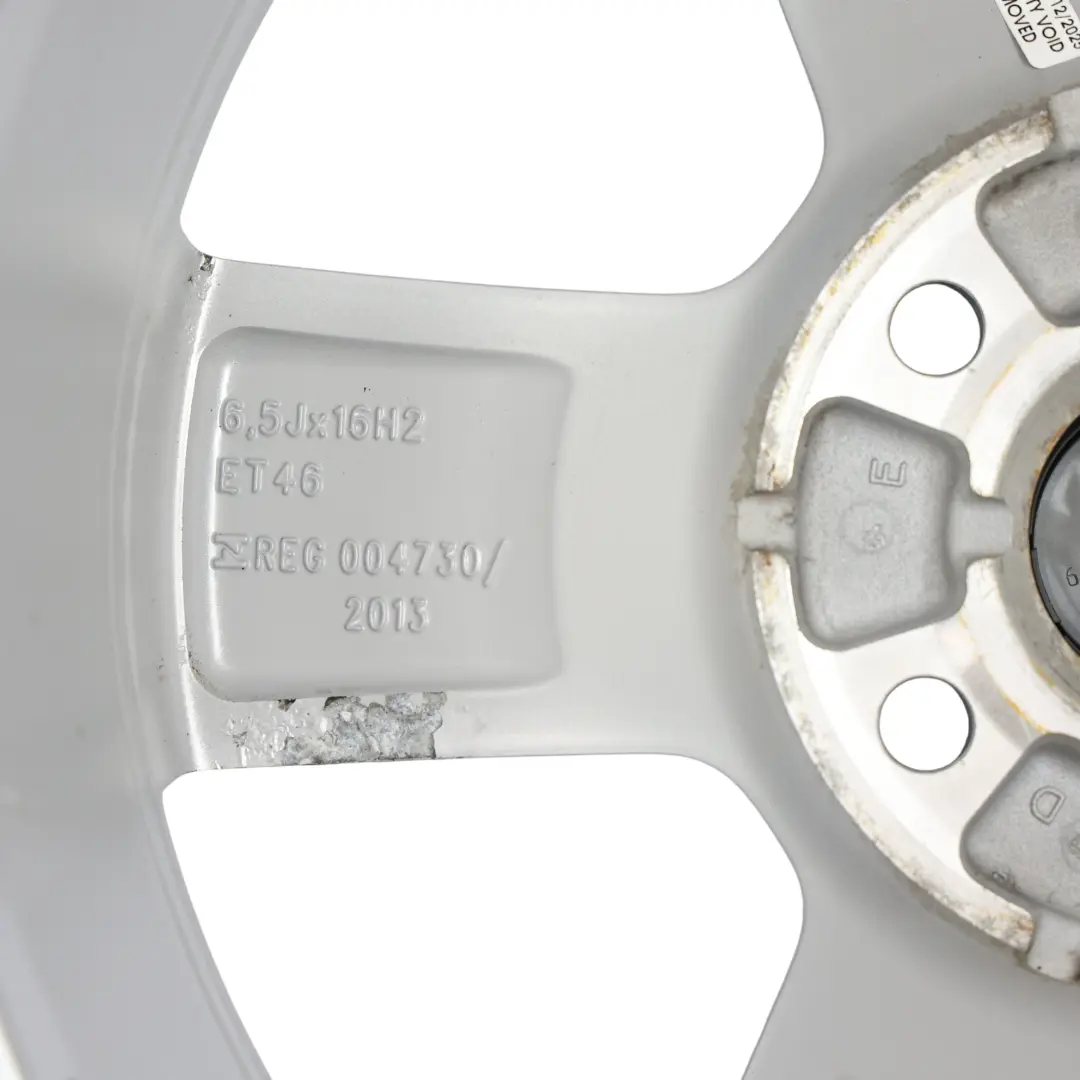 Volkswagen Golf Mk7 Wheel Rim Alloy Silver 16" 6.5J ET:46 Star Spoke - SKU 5G0601025BP-4 - Part number 5G0601025BP