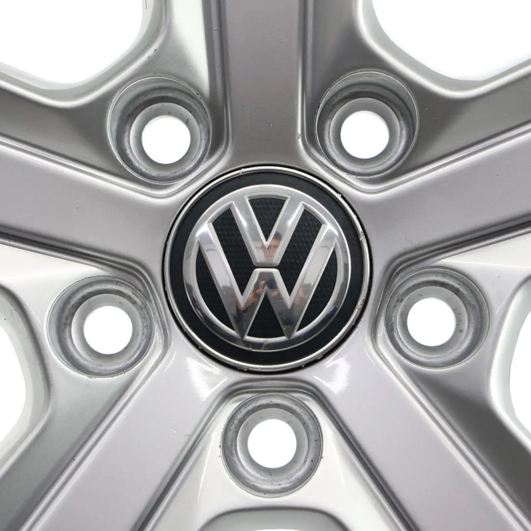 Rim Alloy Silver 16" 6.5J ET:46 Star Spoke to Volkswagen Golf Mk7 Wheel with Part number 5G0601025BP Volkswagen Golf Mk7 Wheel Rim Alloy Silver 16" 6.5J ET:46 Star Spoke - SKU 5G0601025BP-4 - Part number 5G0601025BP