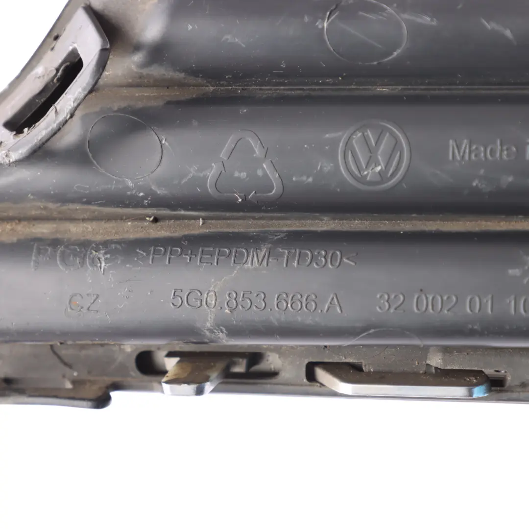 5G Front Bumper Air Guide Grille Right O/S to Volkswagen Golf Mk7 with Part number 5G0853666A Volkswagen Golf Mk7 5G Front Bumper Air Guide Grille Right O/S - SKU 5G0853666A - Part number 5G0853666A