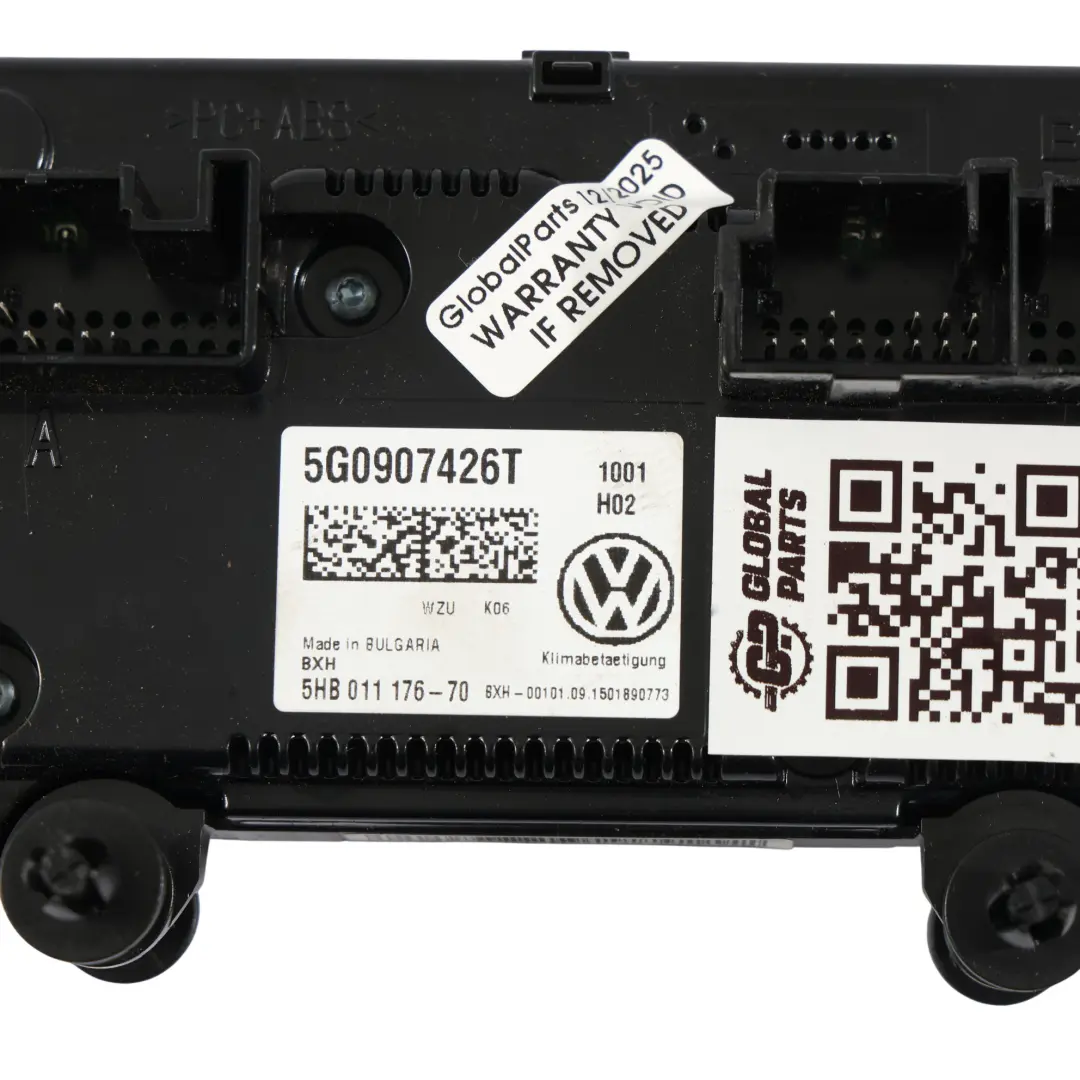 5G Mk7 Panel Sterowania Przełącznik Klimatyzacji 5G00907426T do VW Golf o numerze 5G0907426T VW Golf 5G Mk7 Panel Sterowania Przełącznik Klimatyzacji 5G00907426T - SKU 5G0907426T - Numer Części 5G0907426T