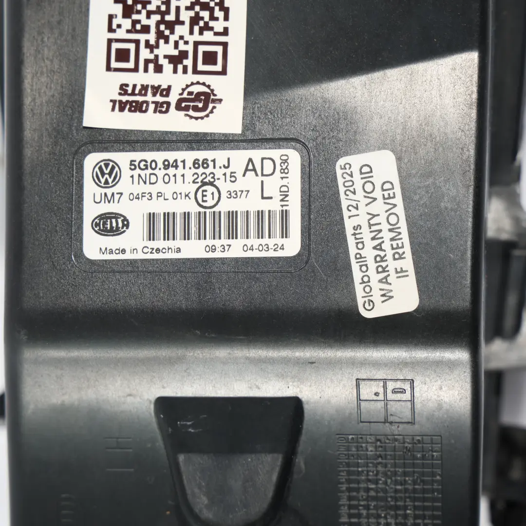 Luz Antiniebla Halógena Izquierda para VW Volkswagen Golf Mk7 con número de pieza 5G0941661J VW Volkswagen Golf Mk7 Luz Antiniebla Halógena Izquierda - SKU 5G0941661J - Número de pieza 5G0941661J