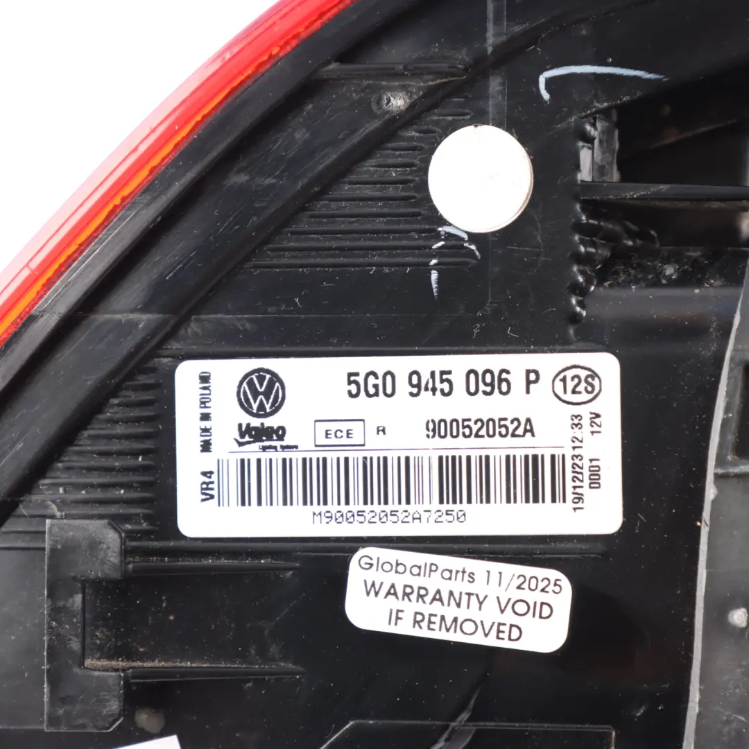 VW Volkswagen Golf VII Rear Tail Light Lamp LED Outer Right O/S - SKU 5G0945096P - Part number 5G0945096P