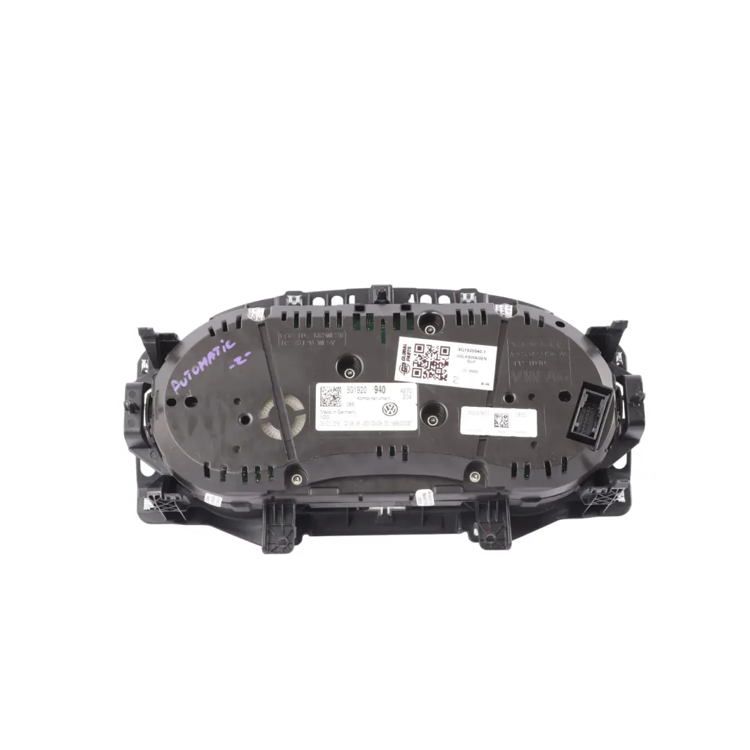 Speedometer Instrument Cluster Petrol Automatic to Volkswagen Golf VII with Part number 5G1920940 Volkswagen Golf VII Speedometer Instrument Cluster Petrol Automatic - SKU 5G1920940-1 - Part number 5G1920940