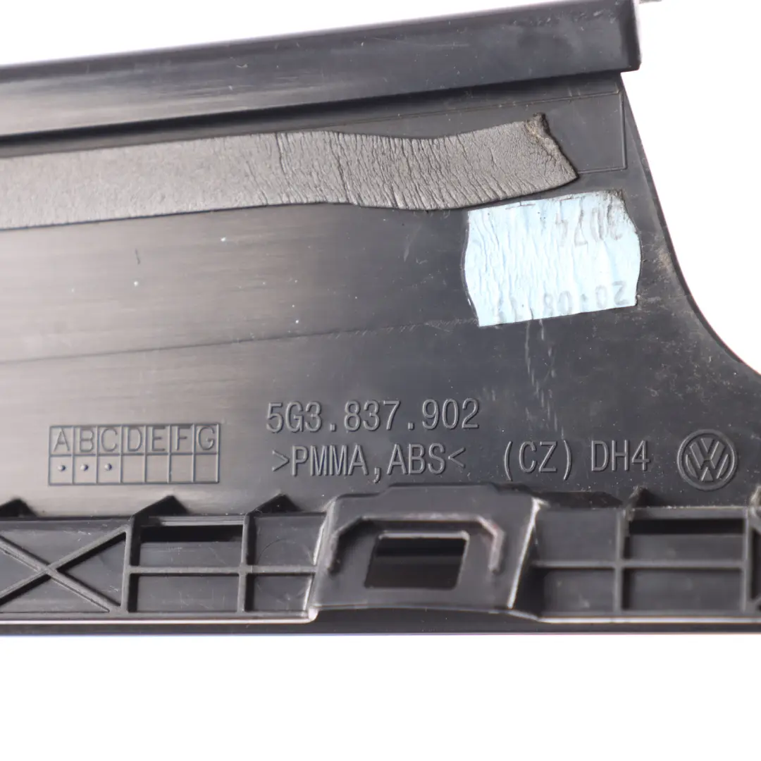 Volkswagen Golf Mk7 3 Door Column B Pillar Cover Trim Front Right O/S C - SKU 5G3837902 - Part number 5G3837902C