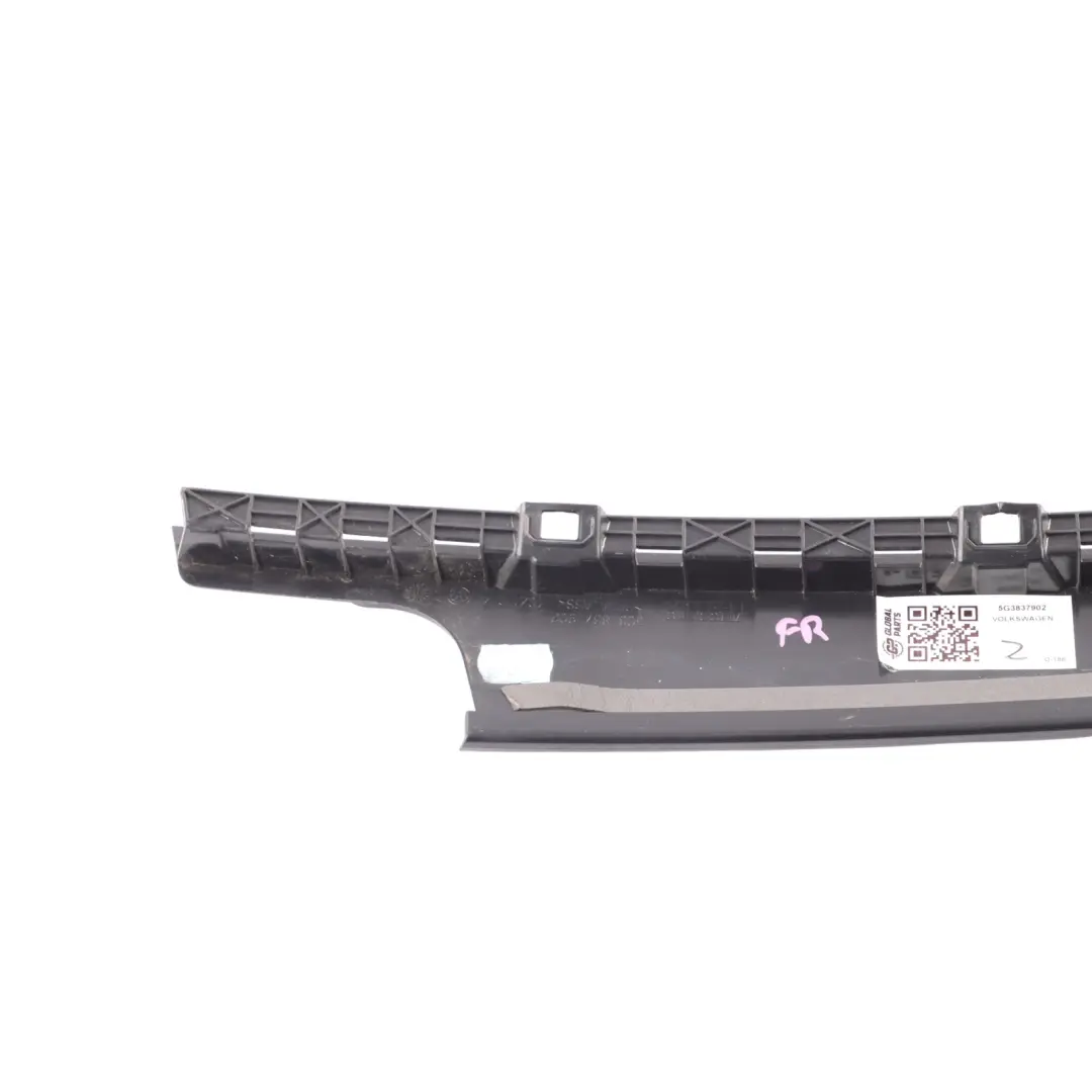 Door Column B Pillar Cover Trim Front Right O/S C to Volkswagen Golf Mk7 3 with Part number 5G3837902C Volkswagen Golf Mk7 3 Door Column B Pillar Cover Trim Front Right O/S C - SKU 5G3837902 - Part number 5G3837902C