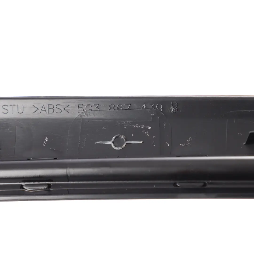 Volkswagen VW Golf Mk7 Türkarte Leiste Abdeckung Vorne Links Cyclone Schwarz - SKU 5G3858065B - Teilenummer 5G3858065B