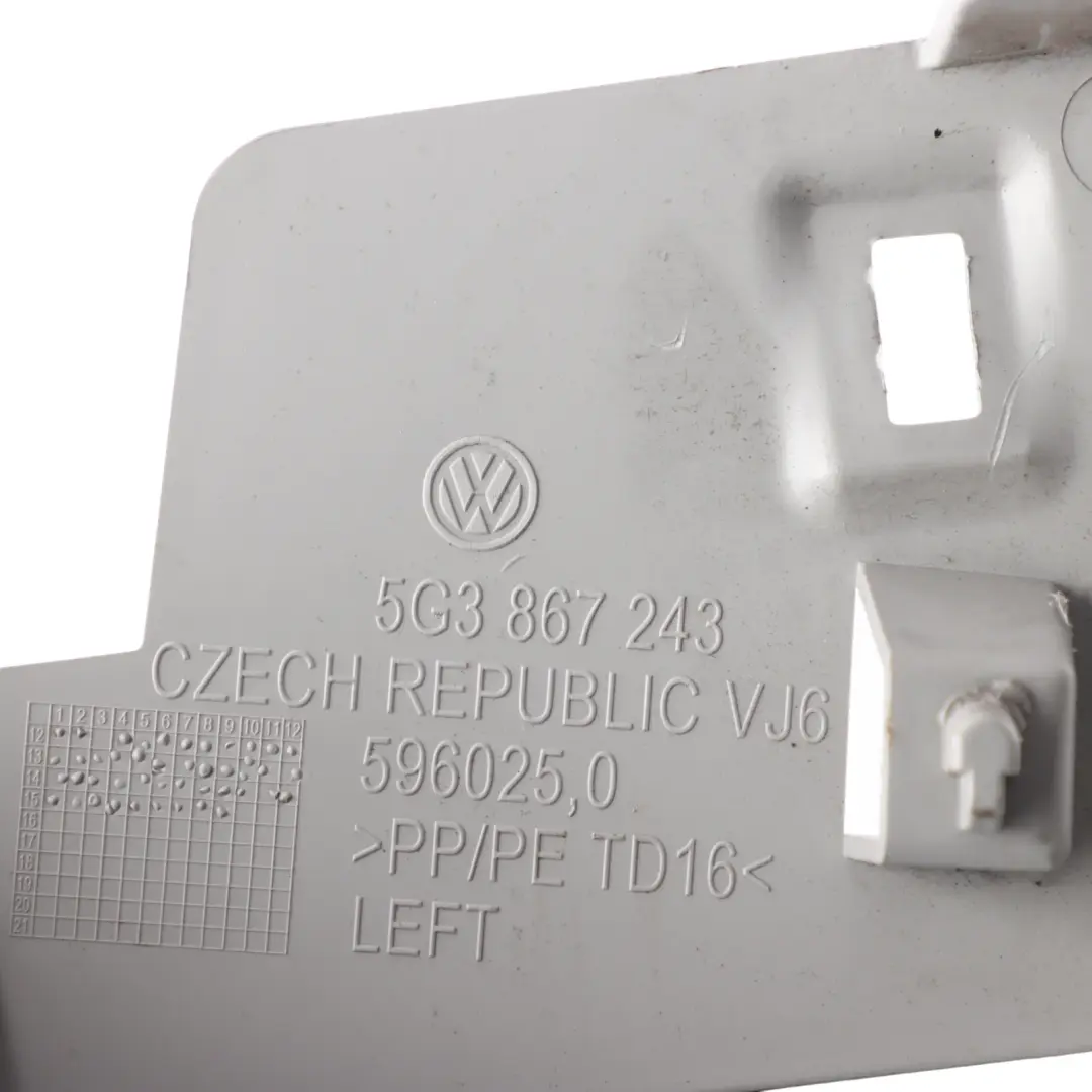Volkswagen Golf Mk7 3D B-Pillar Cover Trim Panel Upper Left N/S - SKU 5G3867243 - Part number 5G3867243