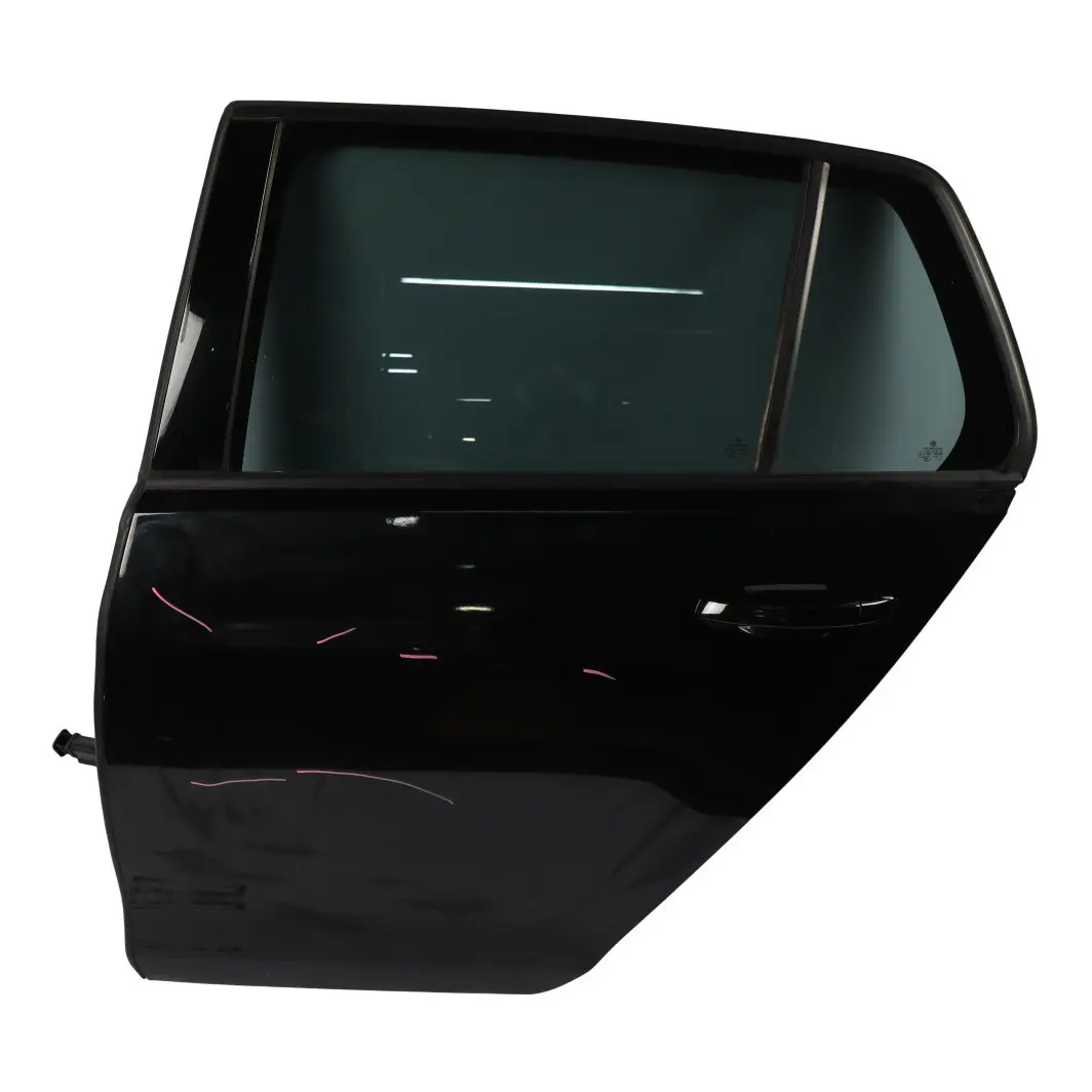 Volkswagen VW Golf Mk7 Door Rear Left N/S Deep Black Pearl Effect - C9X