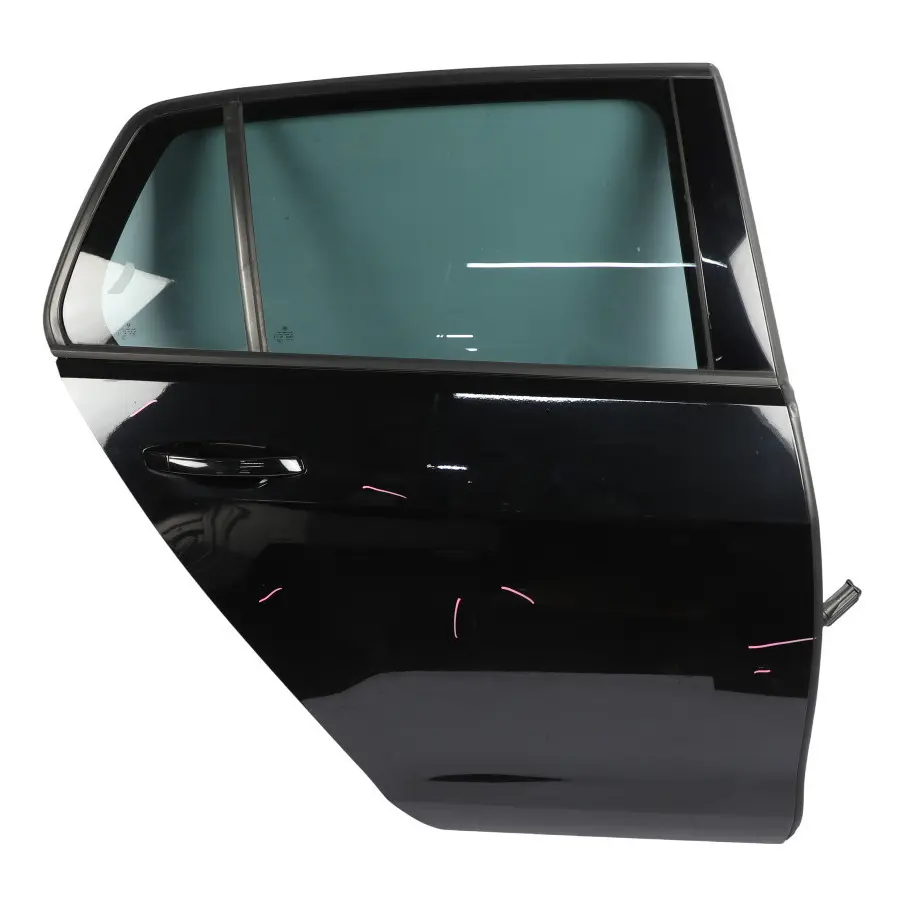 VW Volkswagen Golf Mk7 Door Rear Right O/S Deep Black Pearl Effect - C9X