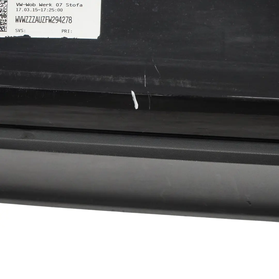 Volkswagen VW Golf Mk7 Bumper Rear Trim Panel Cover Deep Black - C9X - SKU 5G6807417AP-DBL - Part number 5G6807417AP