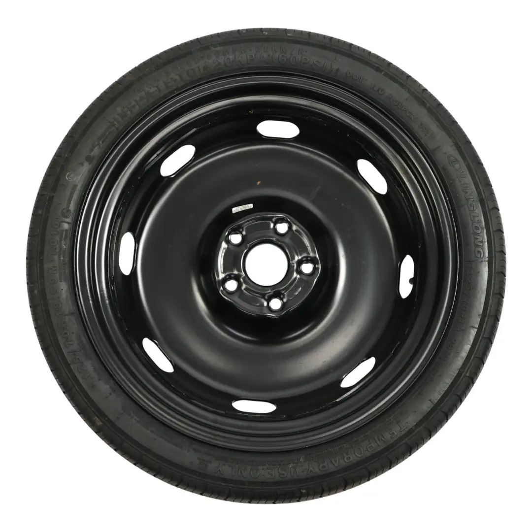 VW Golf Mk7 Spare Wheel Steel R18 Tyre Linglong 3.5J ET: 25.5 125/70 5Q0601027BT - SKU 5H0601027 - Part number 5H0601027