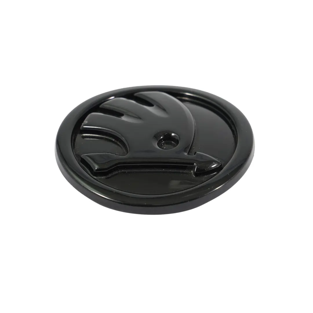 Skoda Octavia II 1Z Logo Emblemat Znaczek Zderzaka Przód Czarny - SKU 5J0853621 - Numer Części 5J0853621