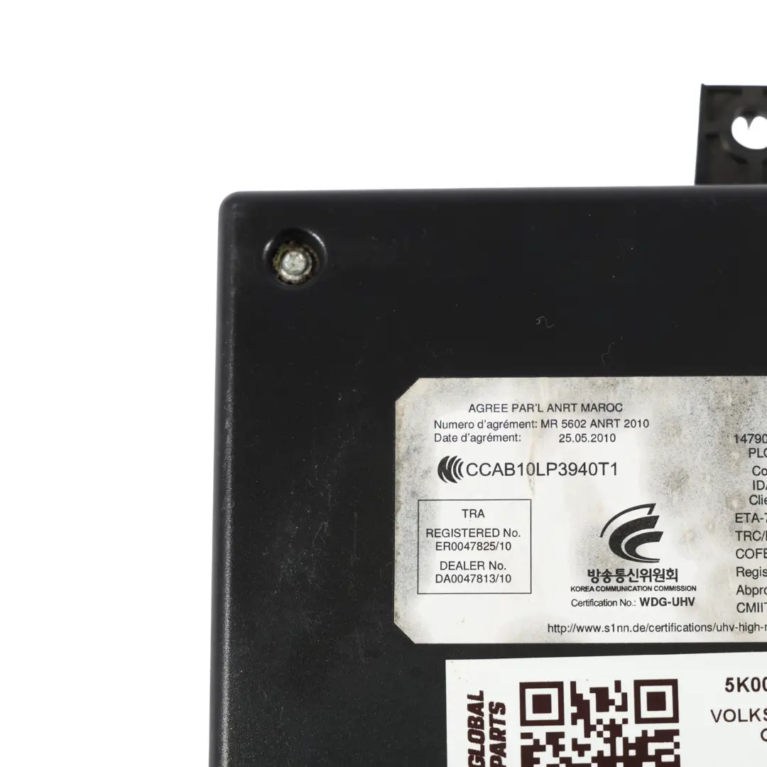 MK4 VW Golf MK6 Bluetooth Interface Control Module Unit to Seat Ibiza with Part number 5K0035730 Seat Ibiza MK4 VW Golf MK6 Bluetooth Interface Control Module Unit - SKU 5K0035730 - Part number 5K0035730