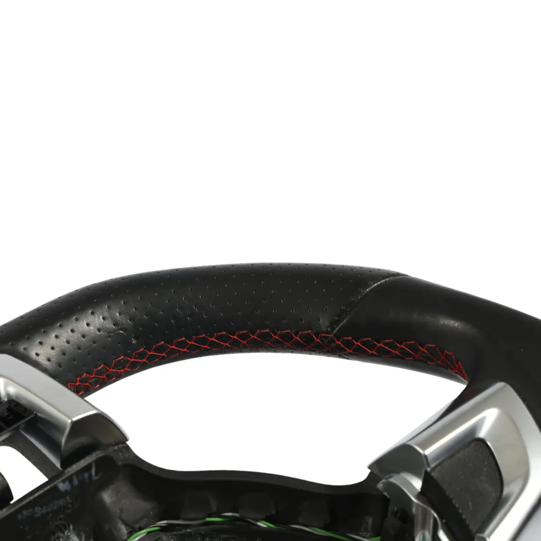 VW Volkswagen Polo Mk5 6R Lenkrad Schwarz Leder Flachboden - SKU 5K0419091AE - Teilenummer 5K0419091AE