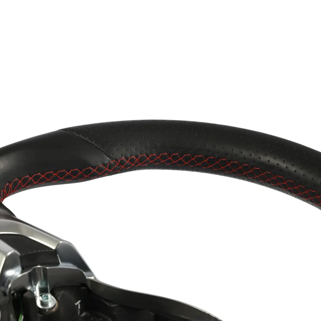 Volant Volkswagen Polo Mk5 6R Cuir Noir Fond Plat pour VW à propos du numéro de pièce 5K0419091AE VW Volant Volkswagen Polo Mk5 6R Cuir Noir Fond Plat - SKU 5K0419091AE - Numéro de pièce 5K0419091AE