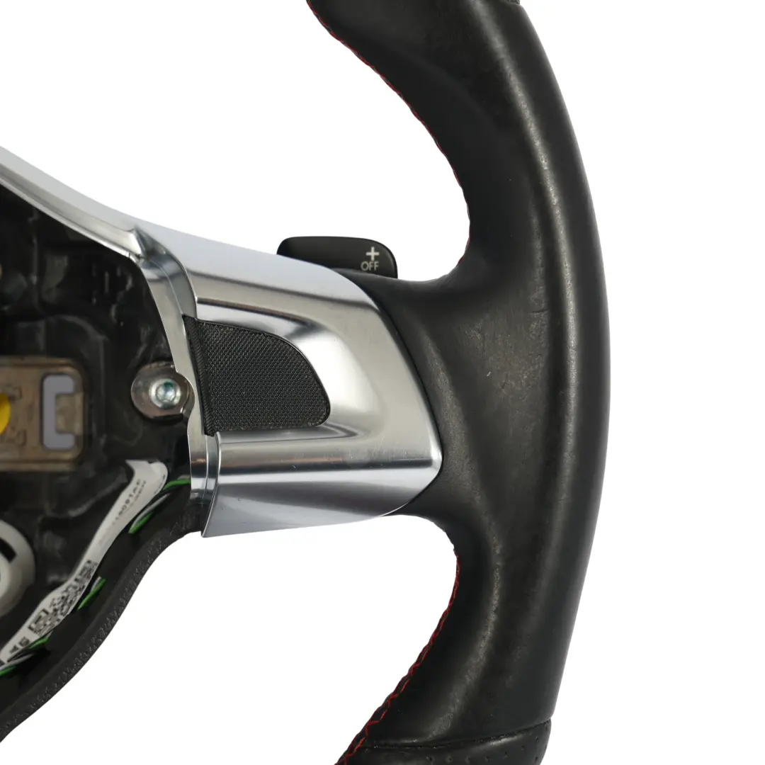 Mk5 6R Lenkrad Schwarz Leder Flachboden für VW Volkswagen Polo mit Teilenummer 5K0419091AE VW Volkswagen Polo Mk5 6R Lenkrad Schwarz Leder Flachboden - SKU 5K0419091AE - Teilenummer 5K0419091AE