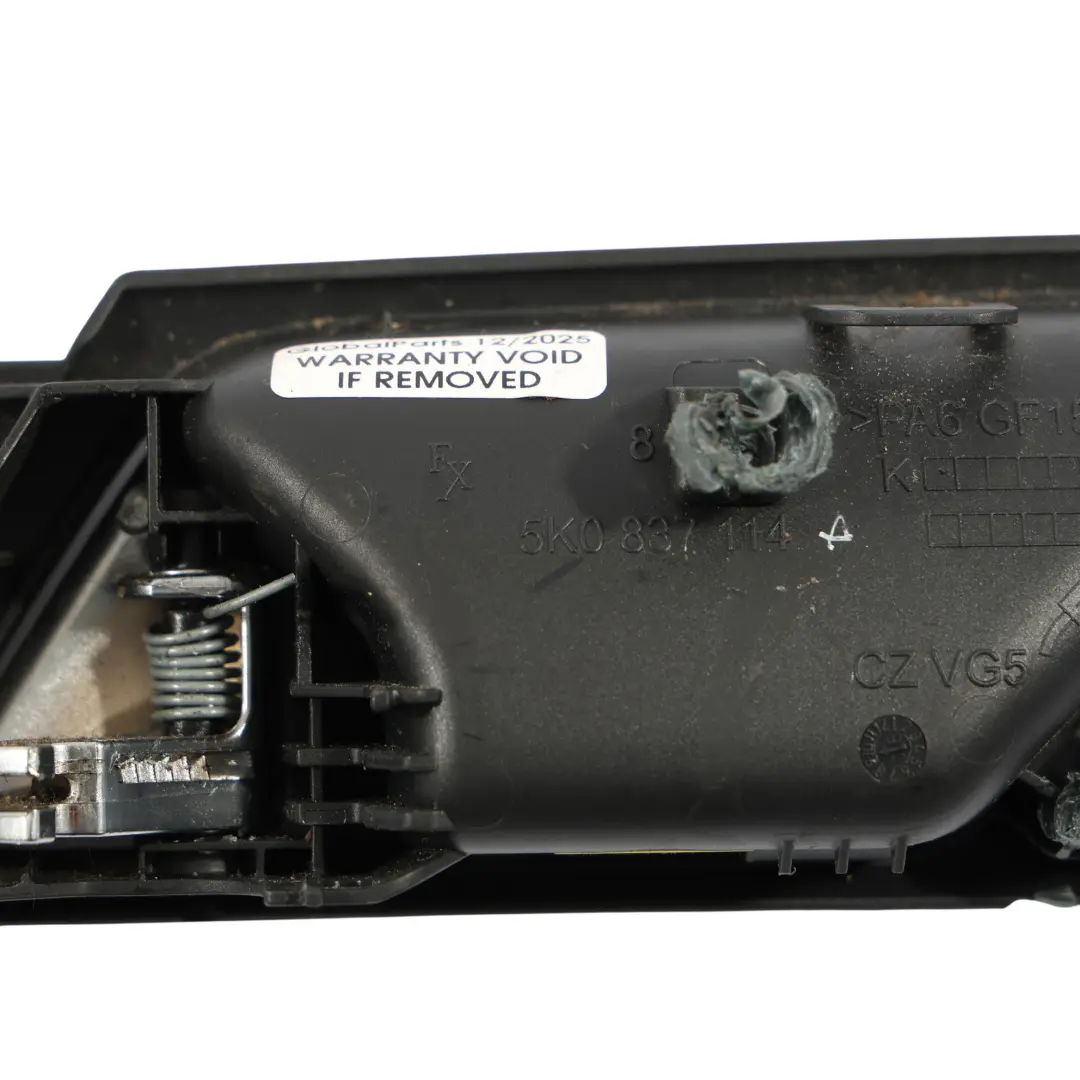 Volkswagen Golf VI Front Door Card Handle Opener Lock Right O/S - SKU RHD-5K0837114 - Part number 5K0837114