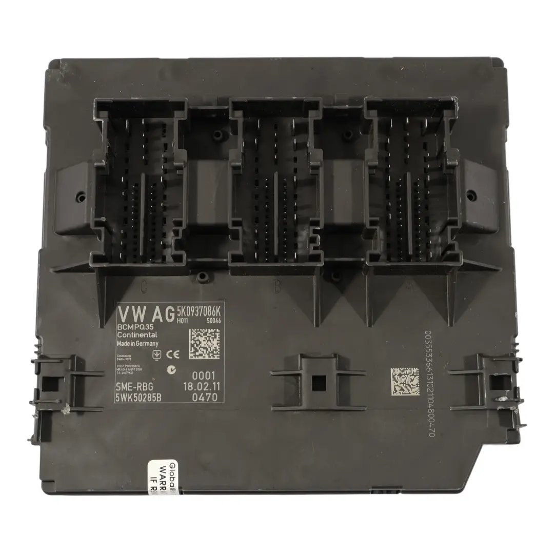 Seat Leon 1P Body Control Comfort Unit Module BCM - SKU 5K0937086K - Part number 5K0937086K