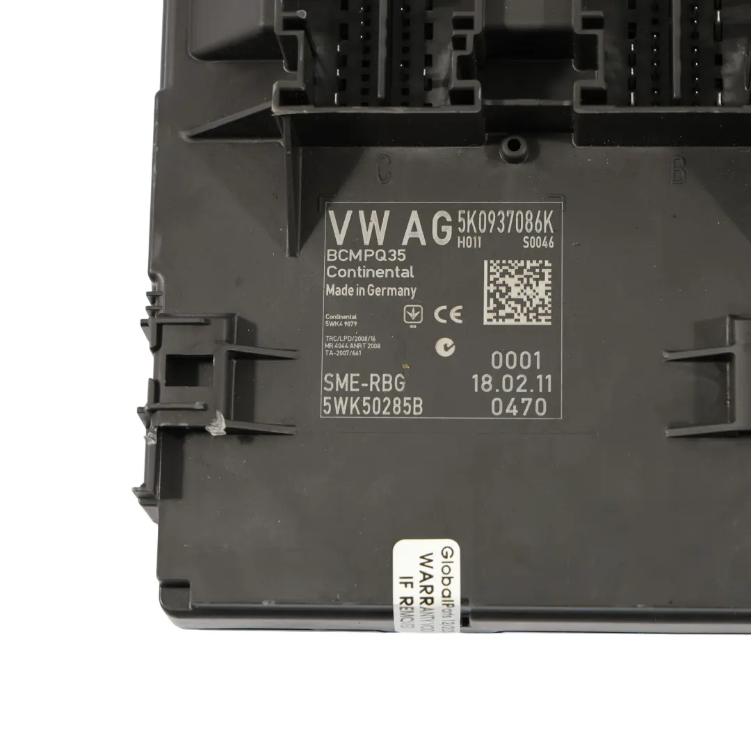 Seat Leon 1P Body Control Comfort Unit Module BCM - SKU 5K0937086K - Part number 5K0937086K