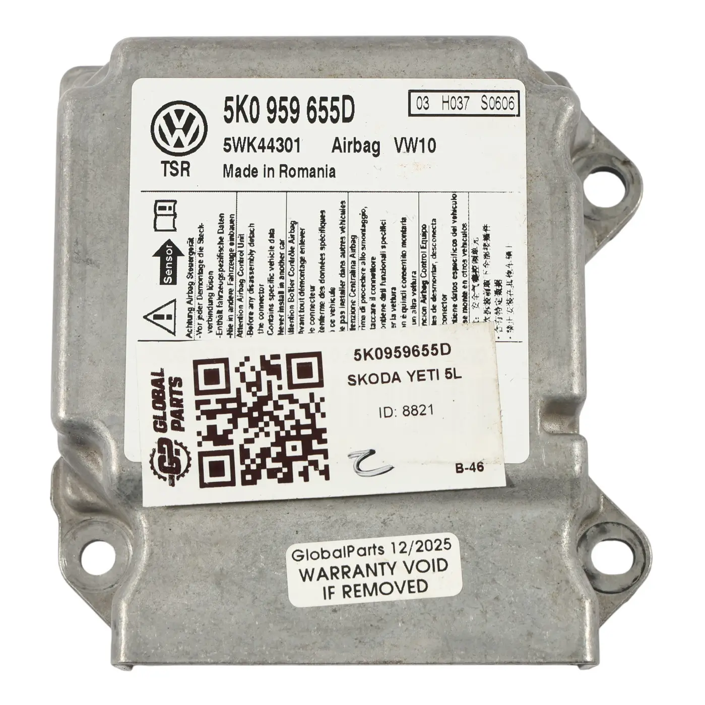 Volkswagen Golf Mk6 5K Skoda Yeti 5L Modulo Aria Unità Controllo ECU 5K0959655D