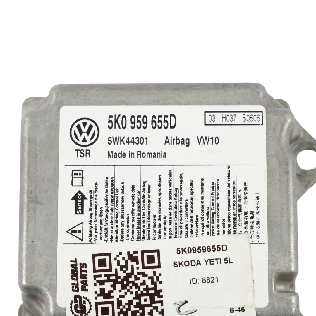 Mk6 5K Skoda Yeti 5L Module De Commande D'Air ECU pour Volkswagen VW Golf à propos du numéro de pièce 5K0959655D Volkswagen VW Golf Mk6 5K Skoda Yeti 5L Module De Commande D'Air ECU - SKU 5K0959655D - Numéro de pièce 5K0959655D