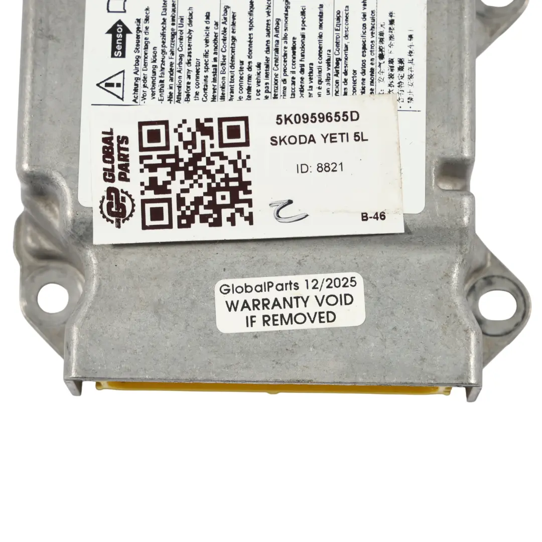 Volkswagen VW Golf Mk6 5K Skoda Yeti 5L Module De Commande D'Air ECU - SKU 5K0959655D - Numéro de pièce 5K0959655D