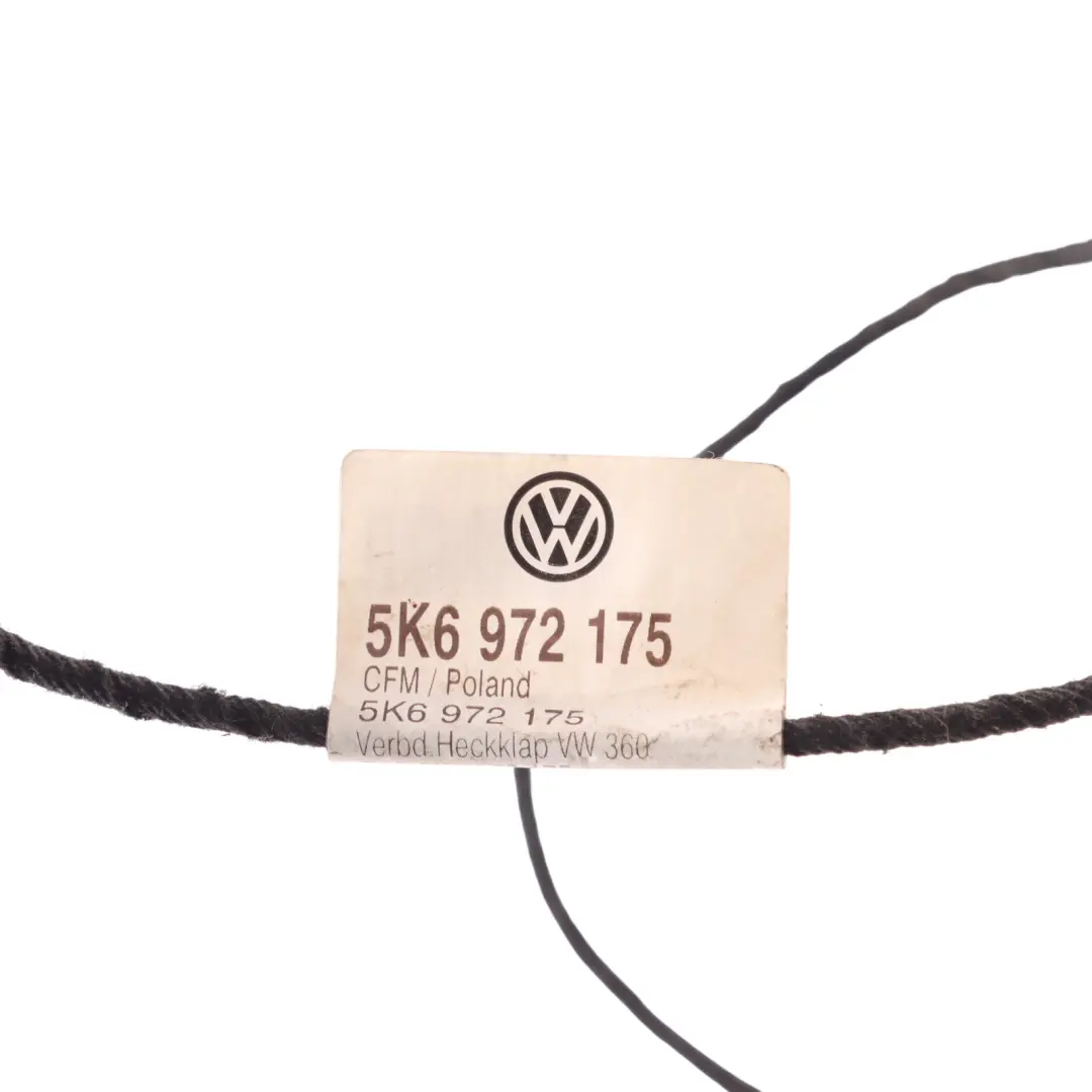 VW Volkswagen Golf Mk5 5K Boot Heck Klappe Kabelbaum - SKU 5K6972175 - Teilenummer 5K6972175