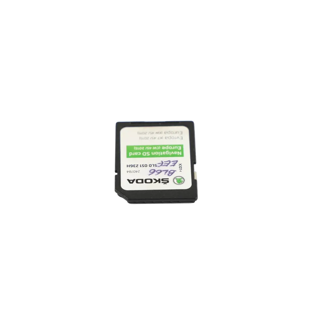 Skoda Yeti 5L Scheda Mappa Navigatore Satellitare Europa 2015 - SKU 5L0051236H - Numero di parte 5L0051236H