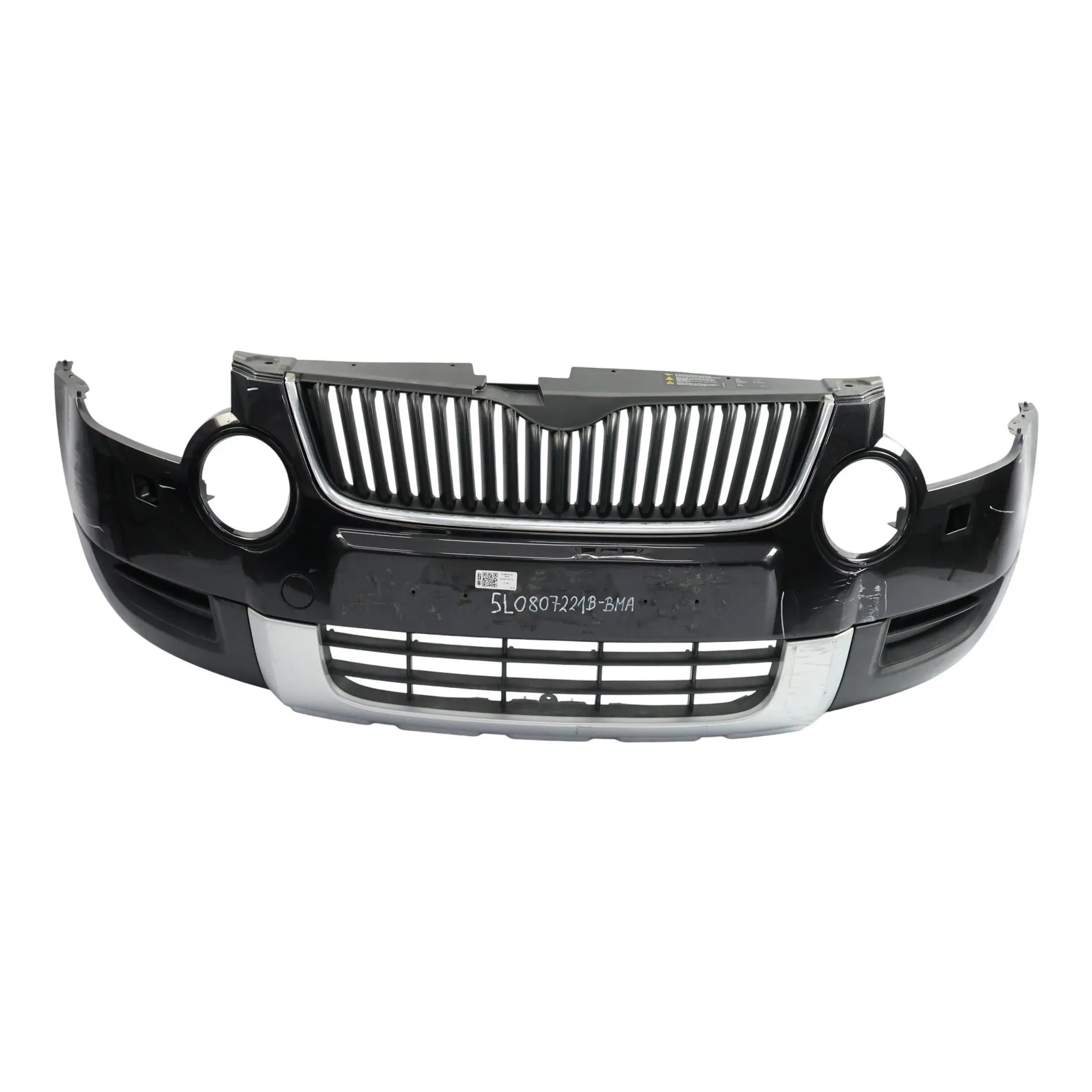 Skoda Yeti Front Bumper Trim Panel Covering Black Magic Pearl - F9R