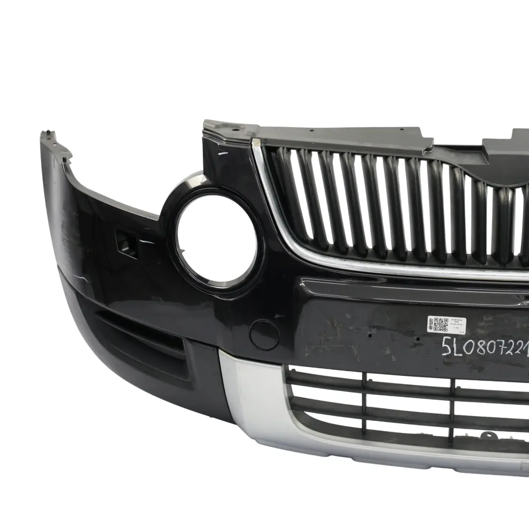 Skoda Yeti Front Bumper Trim Panel Covering Black Magic Pearl - F9R - SKU 5L0807221B-BMA - Part number 5L0807221B