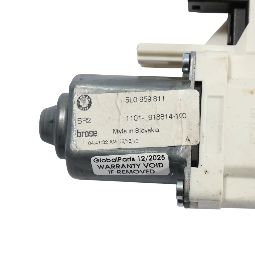 Window Lifter Regulator Motor Actuator Rear Left N/S to Skoda Yeti with Part number 5L0959811 Skoda Yeti Window Lifter Regulator Motor Actuator Rear Left N/S - SKU 5L0959811 - Part number 5L0959811