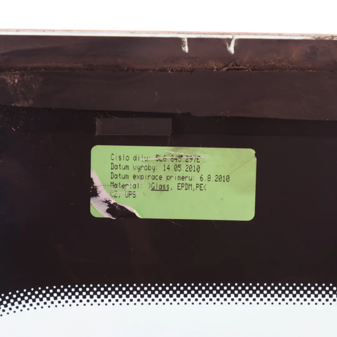 Window Glass Rear Left N/S Quarter AS3 Tinted Glazing to Skoda Yeti 5L with Part number 5L6845297B Skoda Yeti 5L Window Glass Rear Left N/S Quarter AS3 Tinted Glazing - SKU 5L6845297B - Part number 5L6845297B