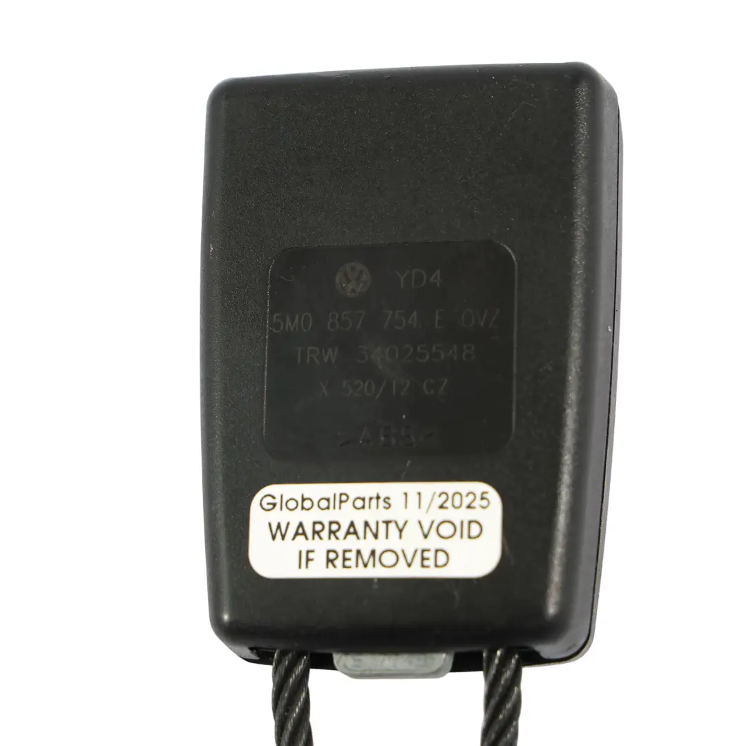 Volkswagen Golf VI Tiguan III Seat Altea Hintere Sicherheits Schwarz - SKU 5M0857754E - Teilenummer 5M0857754E