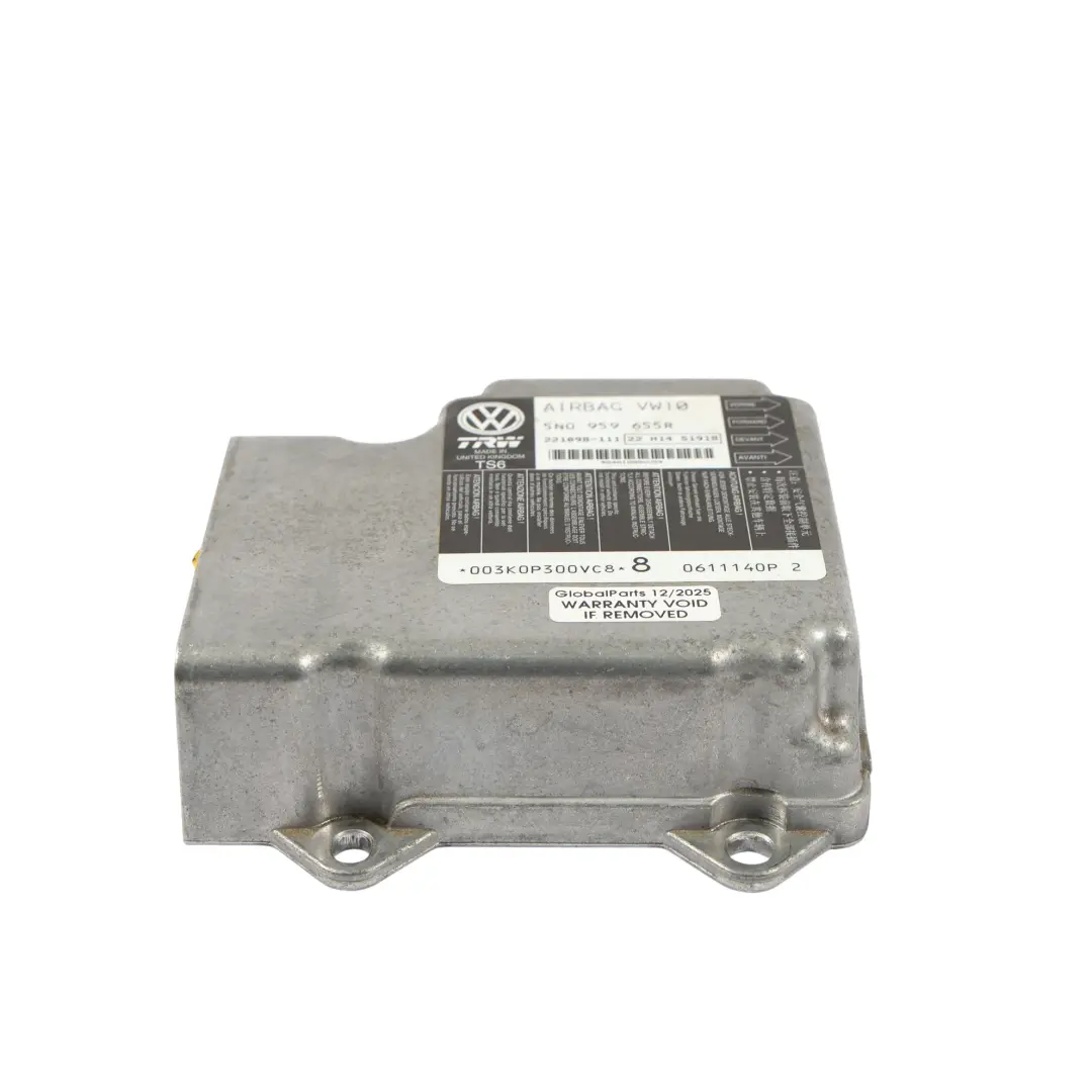 VW Volkswagen Tiguan 5N Moduł Sensor Airbag Poduszek - SKU 5N0959655R - Numer Części 5N0959655R