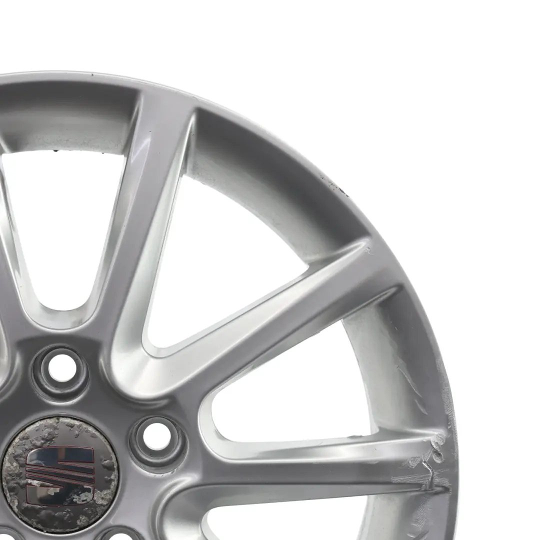 Seat Altea XL Metall Felge 5 Doppel Speichen Silber 16" 6,5J ET:50 - SKU 5P0601025J-1 - Teilenummer 5P0601025J